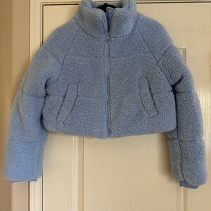 Cotton On Cozy Blue Sherpa Jacket